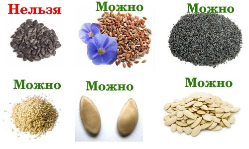 Разрешенные и запрещенные семечки при панкреатите